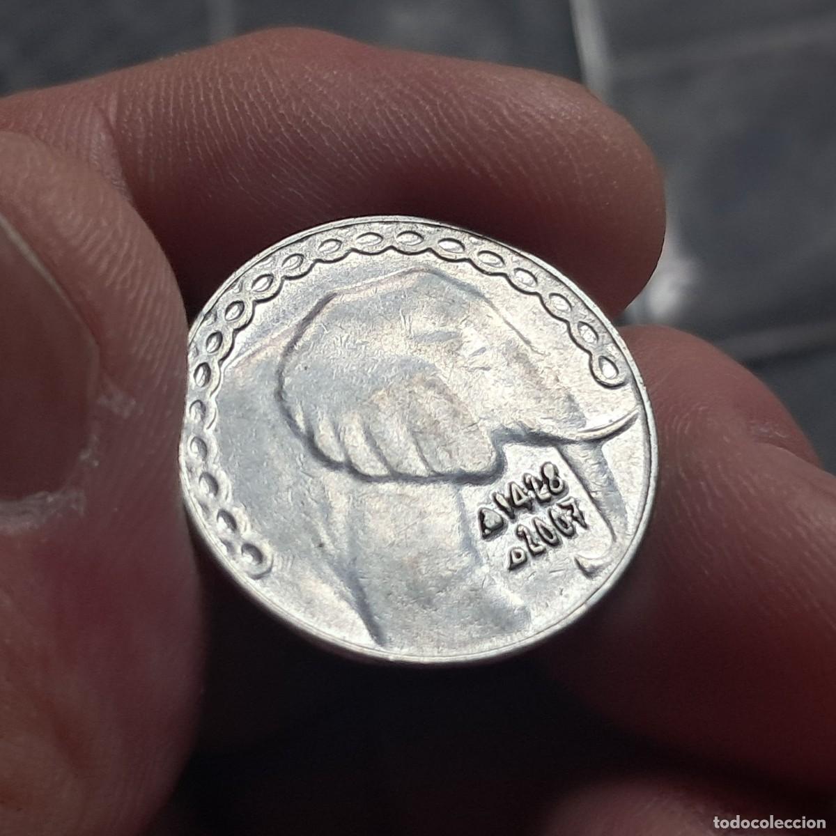 Monedas antiguas de &Aacute;frica: MONEDA DE ARGELIA 5 DINARS 1428 (2007), F, KM# 123.