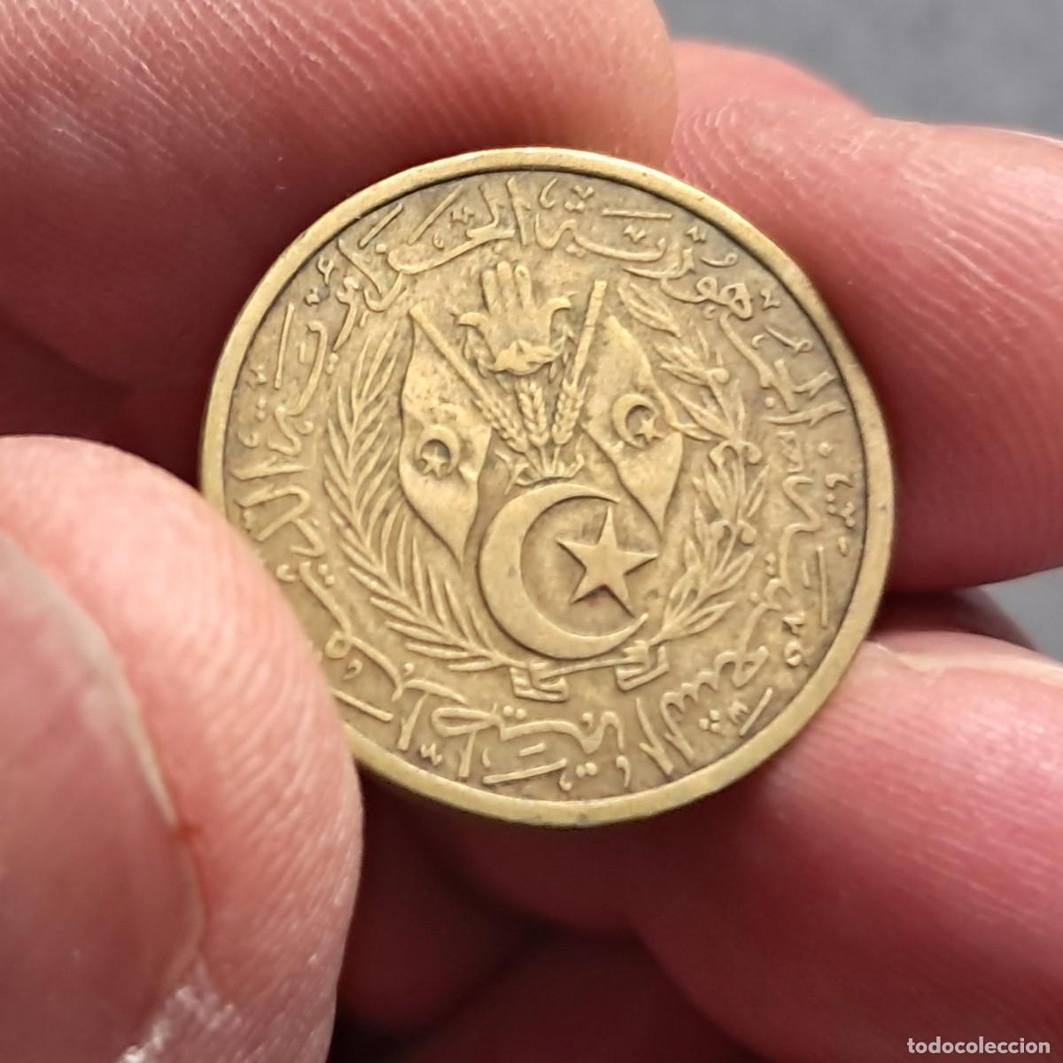 Monedas antiguas de &Aacute;frica: MONEDA DE ARGELIA 20 CENTIMES 1383 (1964) ۱٣٨٣, F, KM# 98.