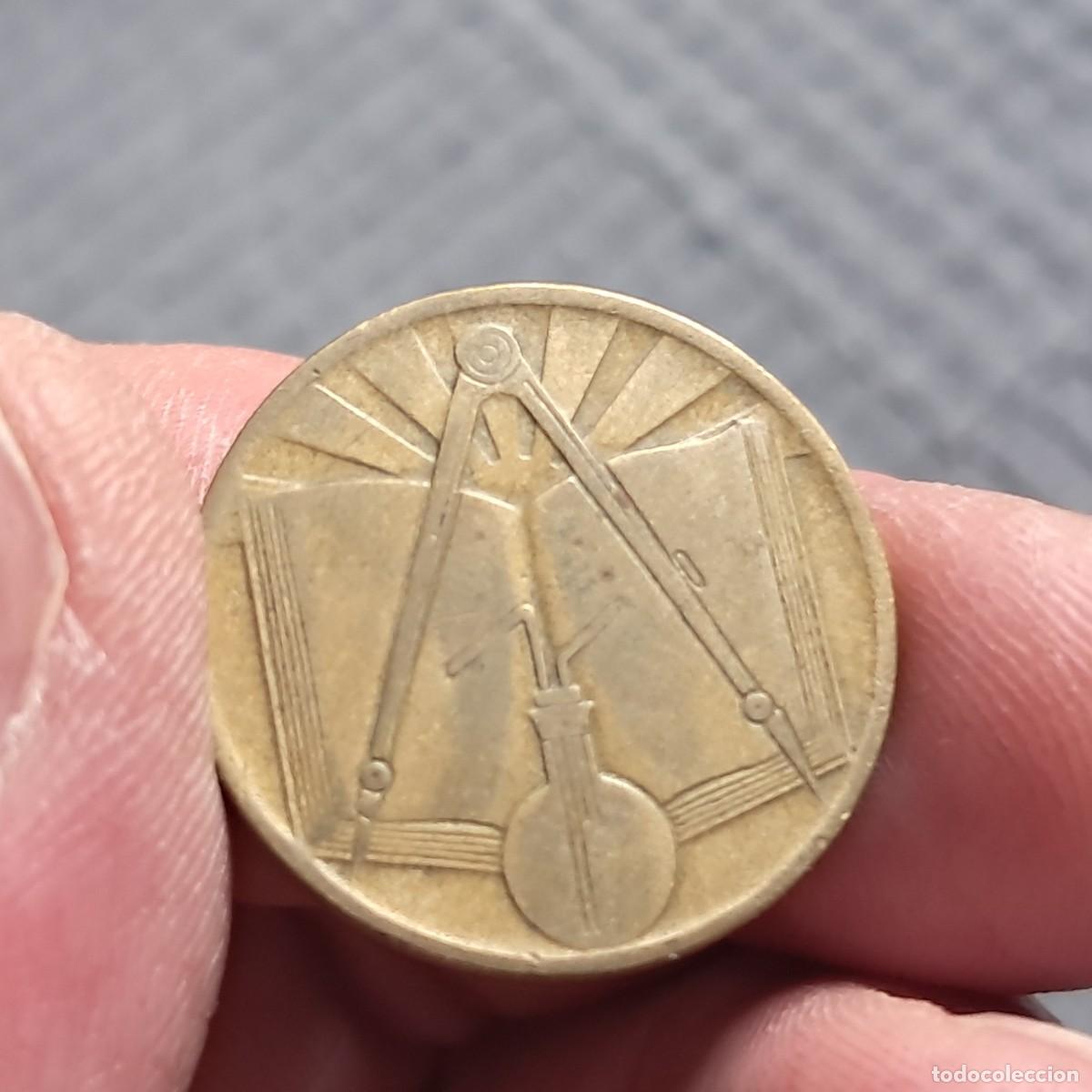 Monedas antiguas de &Aacute;frica: MONEDA DE ARGELIA 50 CENTIMES 1393 (1973), F, KM# 102.