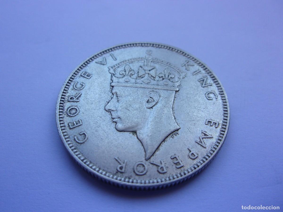 Monedas antiguas de &Aacute;frica: 83SAY13 Seychelles George VI 1939 silver one rupee. Scarce.