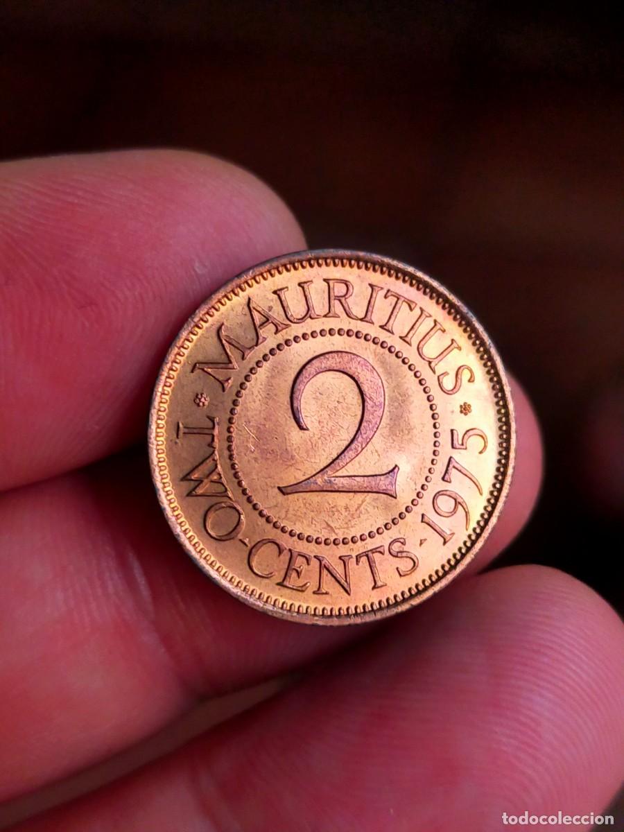 Monedas antiguas de &Aacute;frica: MONEDA DE 2 DOS CENTS CENTAVOS CENTIMOS MAURICIO MURITIUS 1975 EXCELENTE CONSERVACION