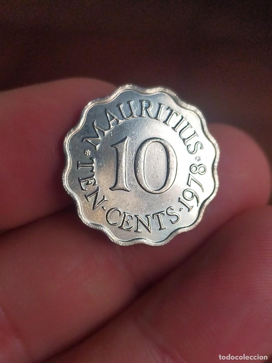 Monedas antiguas de &Aacute;frica: MONEDA DE 10 DIEZ CENTS CENTAVOS CENTIMOS MAURICIO MURITIUS 1978 EXCELENTE CONSERVACION