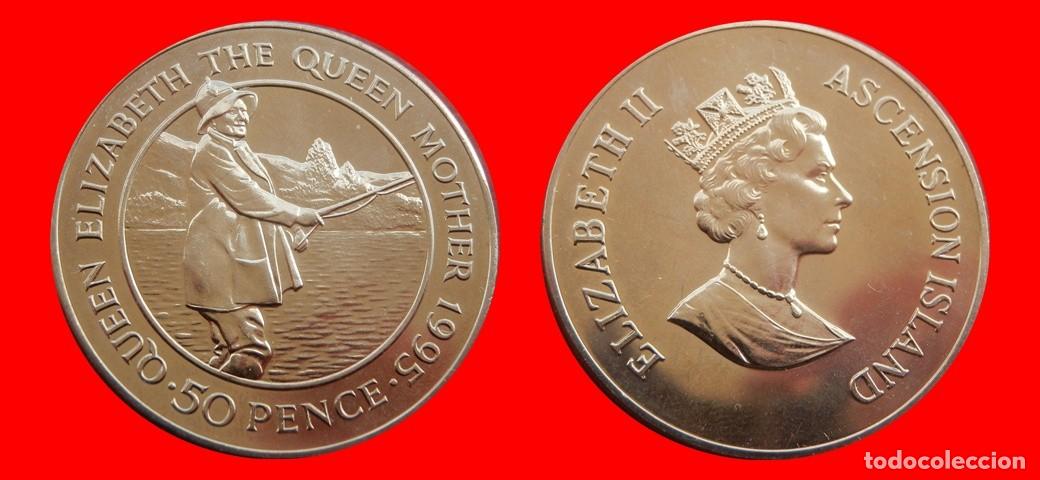 Monedas antiguas de &Aacute;frica: 50 PENIQUES PENCE 1995 SIN CIRCULAR ASCENSION-9081SC
