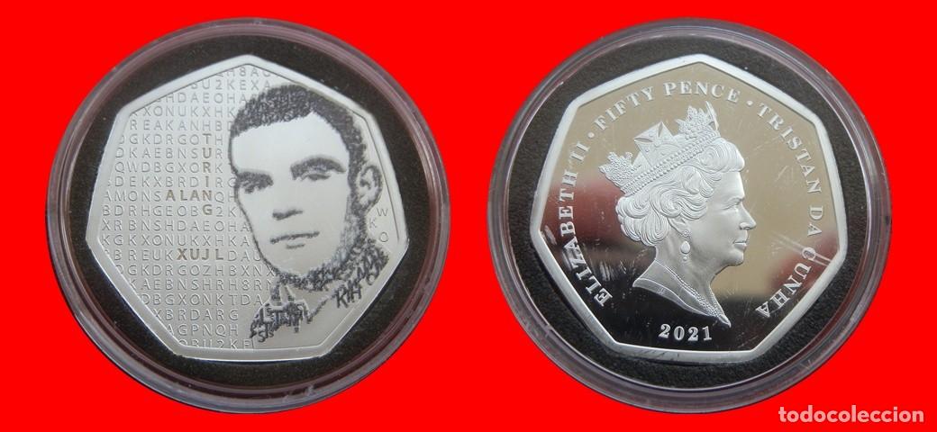 Monedas antiguas de &Aacute;frica: 50 PENIQUES PENCE 2021 SIN CIRCULAR TRISTAN DE ACU&Ntilde;A-9095SC
