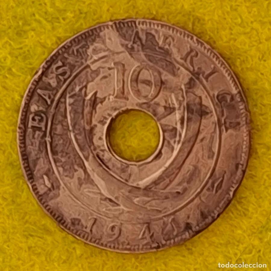 Monedas antiguas de &Aacute;frica: 10 c&eacute;ntimos de &Aacute;frica Oriental de 1941