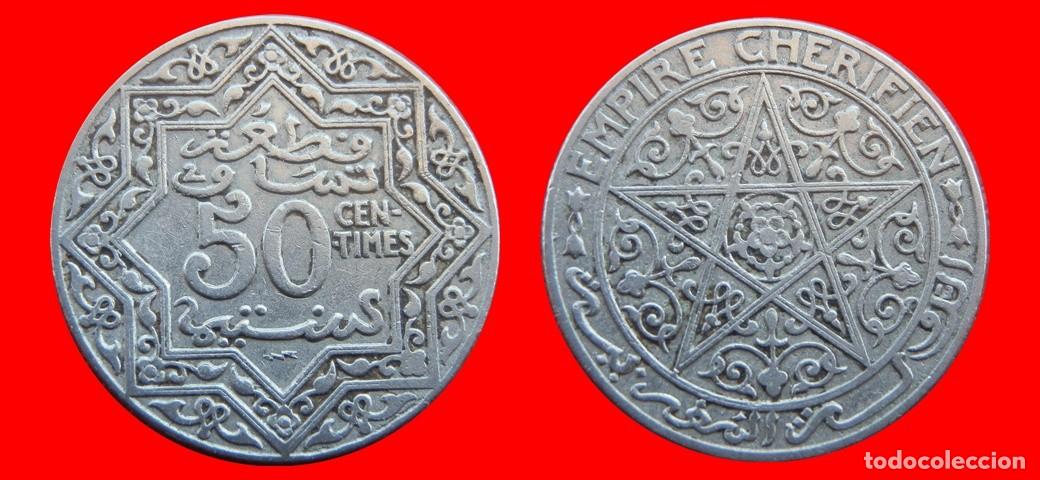 Monedas antiguas de &Aacute;frica: 50 CENTIMOS 1921 MARRUECOS-150160