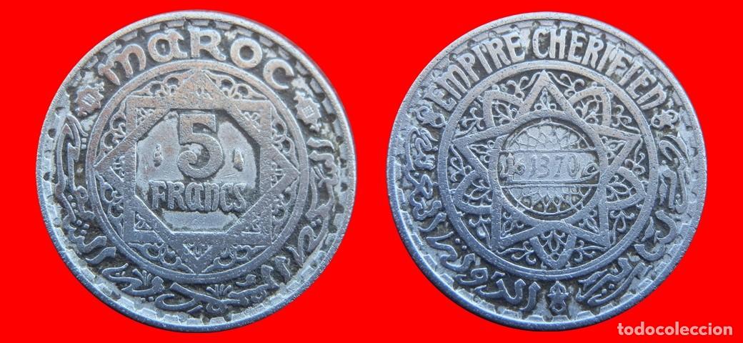 Monedas antiguas de &Aacute;frica: 5 FRANCOS 1951 MARRUECOS-150163