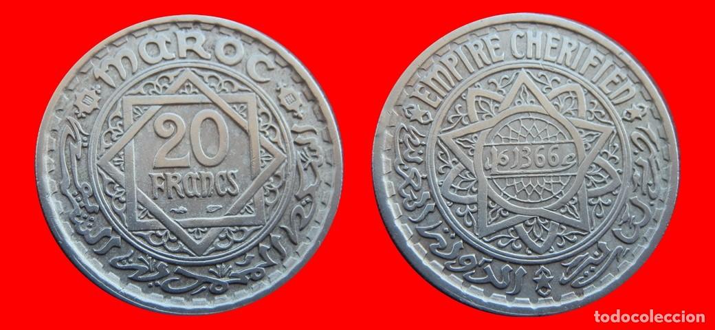 Monedas antiguas de &Aacute;frica: 20 FRANCOS 1947 MARRUECOS-150165
