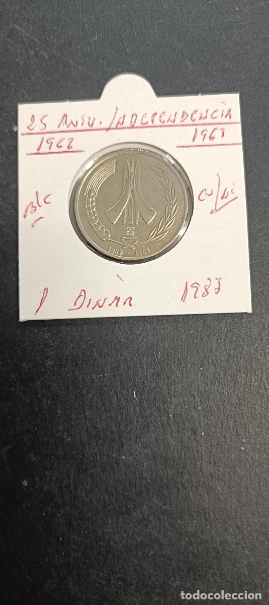Monedas antiguas de &Aacute;frica: ARGELIA 1 DINAR 1987 BC KM=117(CUPRONIQUEL)25 ANIV. INDEPENDENCIA