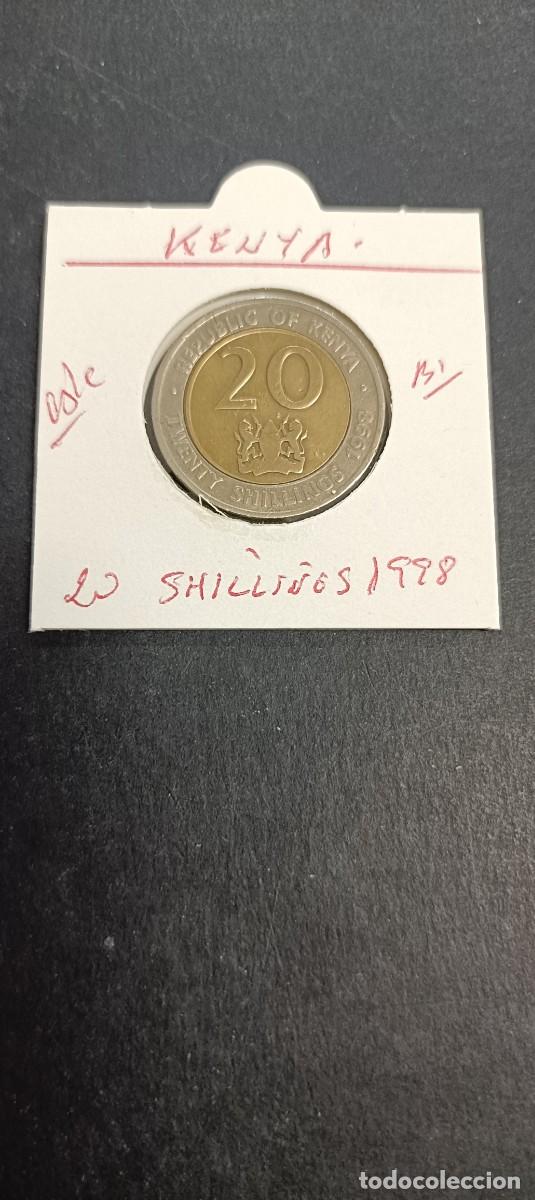 Monedas antiguas de &Aacute;frica: KENYA 20 SHILLINGS 1998 BC KM=32 (BIMETALICA)