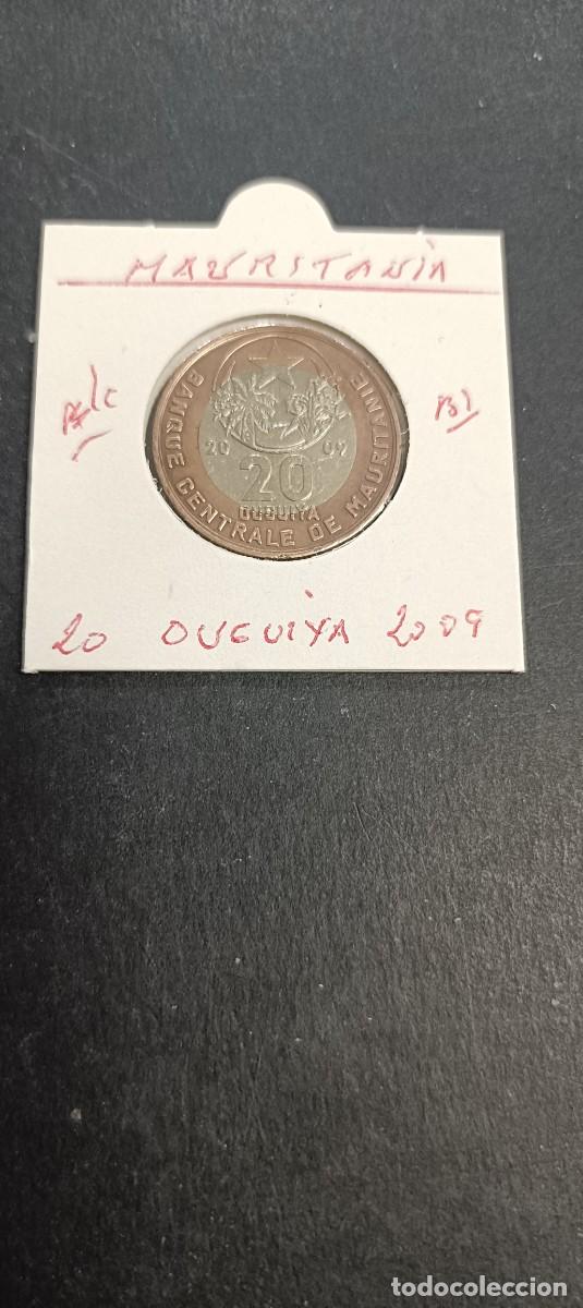 Monedas antiguas de &Aacute;frica: MAURITANIA 20 OUGUIYA 2009 BC KM=8 (BIMETALICA)