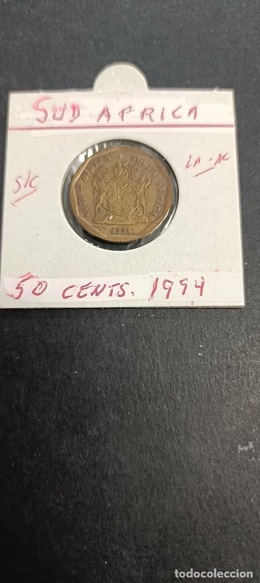 Monedas antiguas de &Aacute;frica: SUDAFRICA 50 CENTIMOS 1994 S/C KM=137 (LAT&Oacute;N-ACERO)BILINGUE