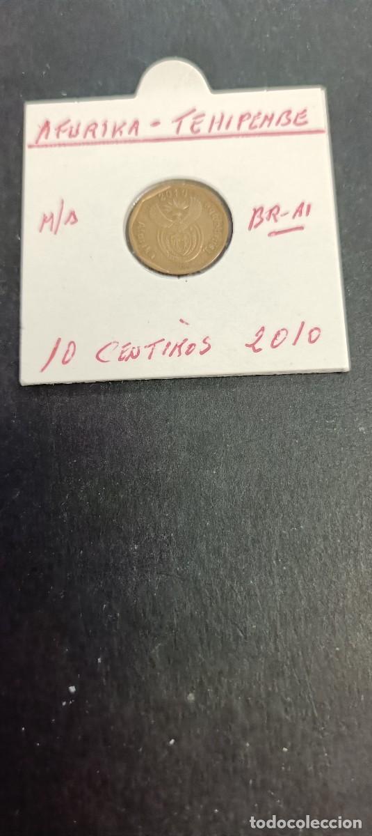 Monedas antiguas de &Aacute;frica: SUDAFRICA 10 CENTIMOS 2010 MBC KM=494 (BRONCE-ACERO)AFURIKA-TEHIPEMBE