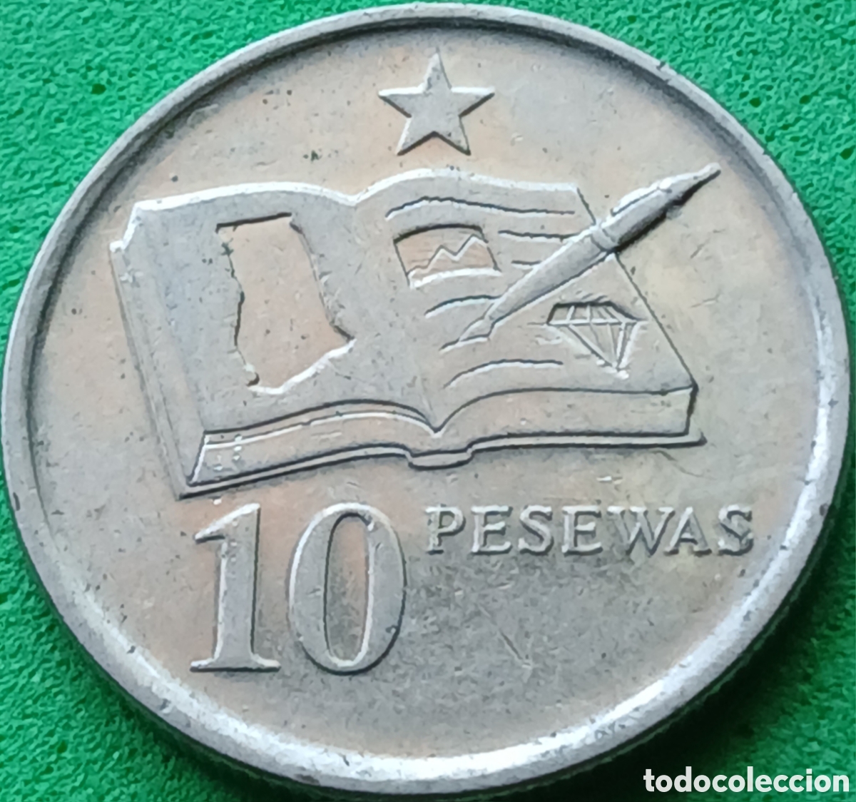 Monedas antiguas de &Aacute;frica: Ghana 10 pesewas 2007 km#39