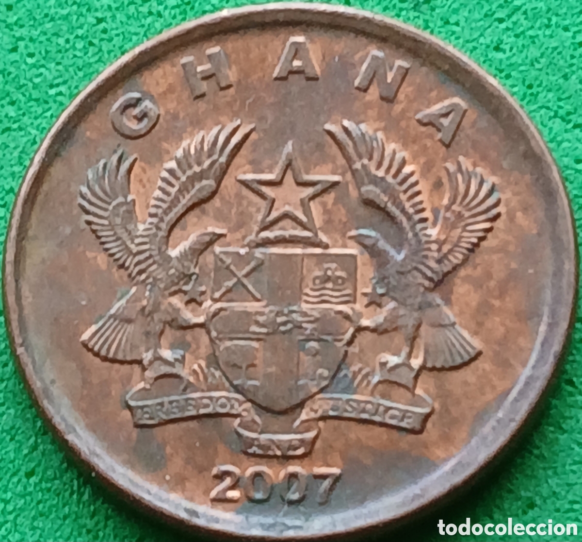 Monedas antiguas de &Aacute;frica: Ghana 1 pesewa 2007 km#37