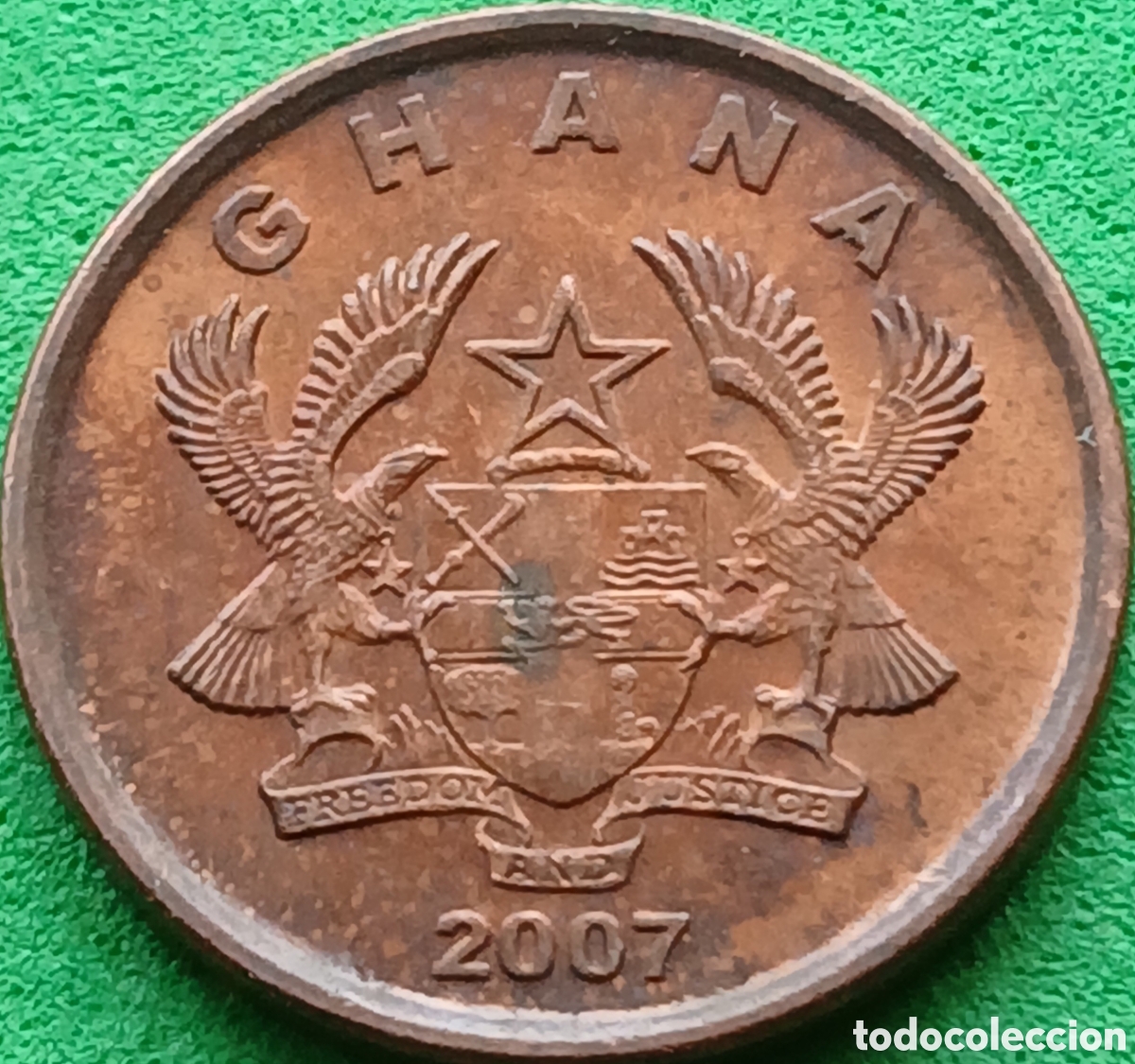 Monedas antiguas de &Aacute;frica: Ghana 1 pesewa 2007 km#37