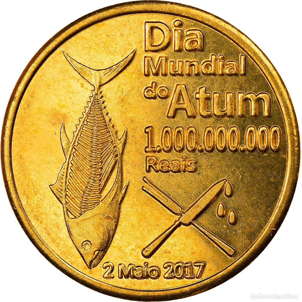 Monedas antiguas de &Aacute;frica: [#820330] Moneda, CABINDA, milliard de reais, 2017, Journ&eacute;e mondiale de l'environnement