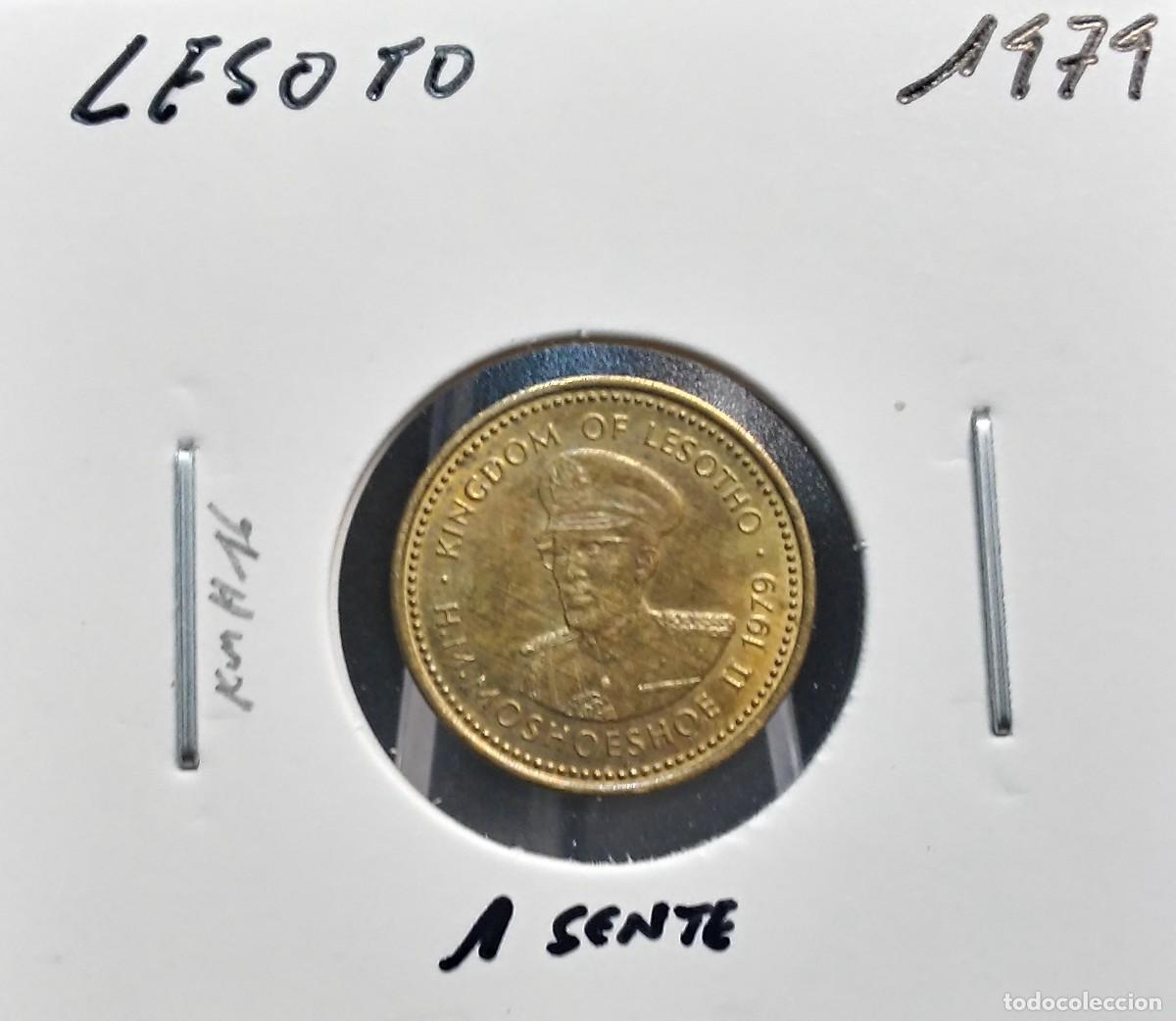 Monedas antiguas de &Aacute;frica: LESOTHO/LESOTO 1 SENTE 1979 KM#16 MBC.