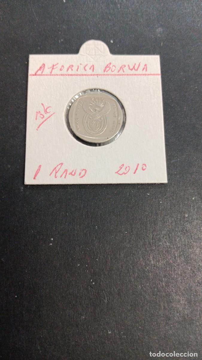 Monedas antiguas de &Aacute;frica: SUDAFRICA 1 RAND 2010 BC KM=497 (CUPRONIQUEL)AFORIKA-BORWA