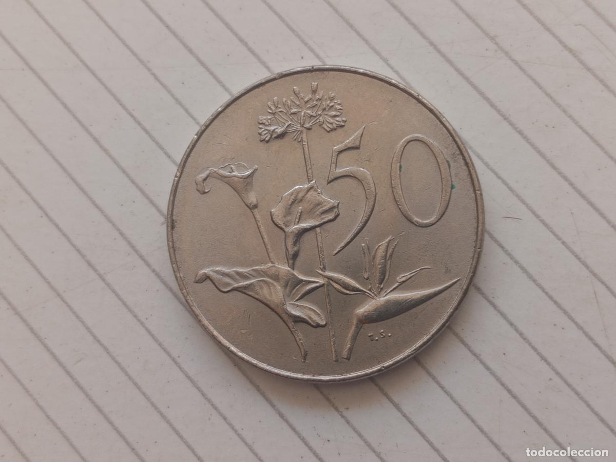 Monedas antiguas de &Aacute;frica: 50 CENTS 1970 SOUTH AFRICA