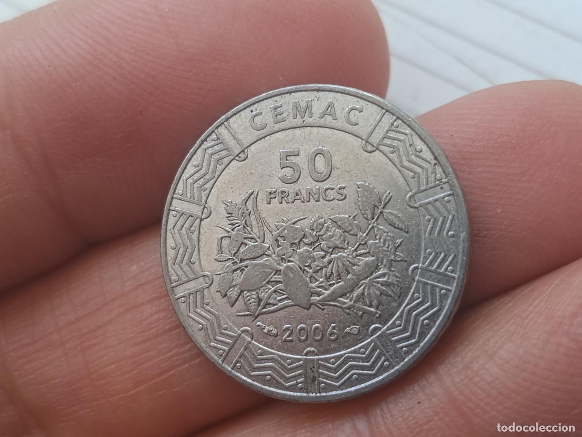 Monedas antiguas de &Aacute;frica: ESTADOS AFRICA CENTRAL 50 francos 2006