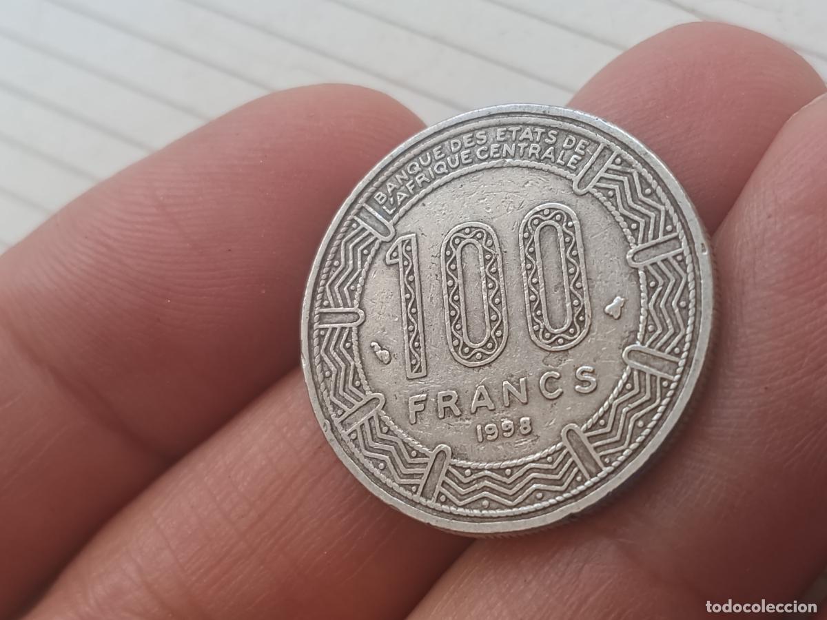 Monedas antiguas de &Aacute;frica: ESTADOS AFRICA CENTRAL 100 francs 1998
