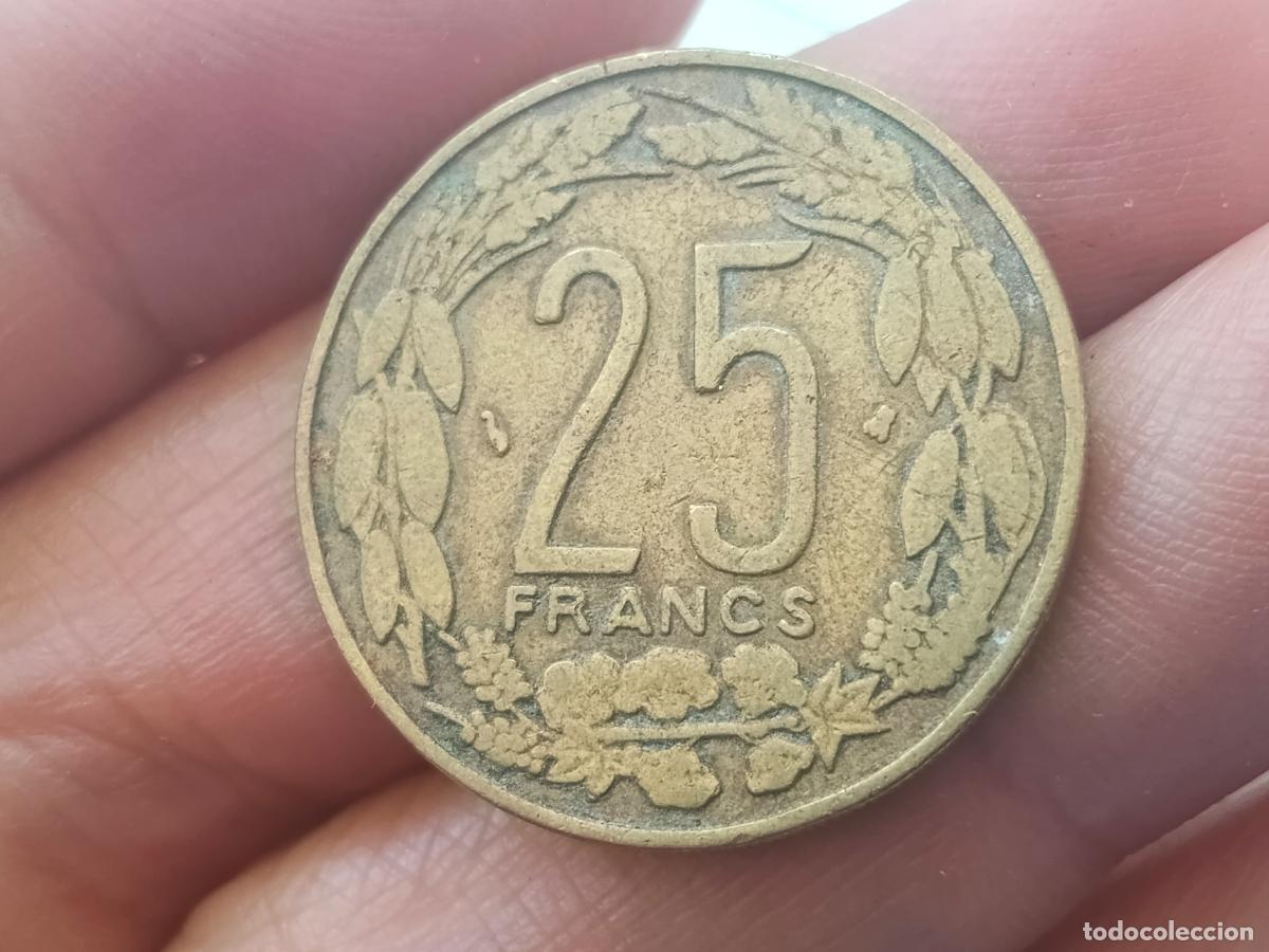 Monedas antiguas de &Aacute;frica: AFRICA CENTRAL 25 FRANCOS 1998
