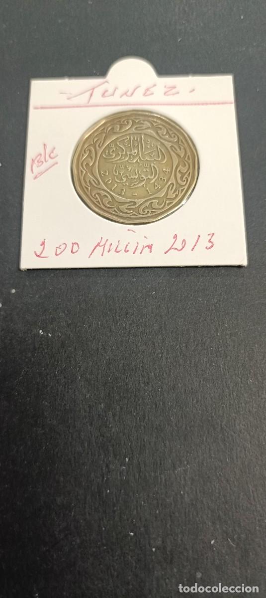 Monedas antiguas de &Aacute;frica: TUNEZ 200 MILLIM 2013 BC KM=509 (LAT&Oacute;N)