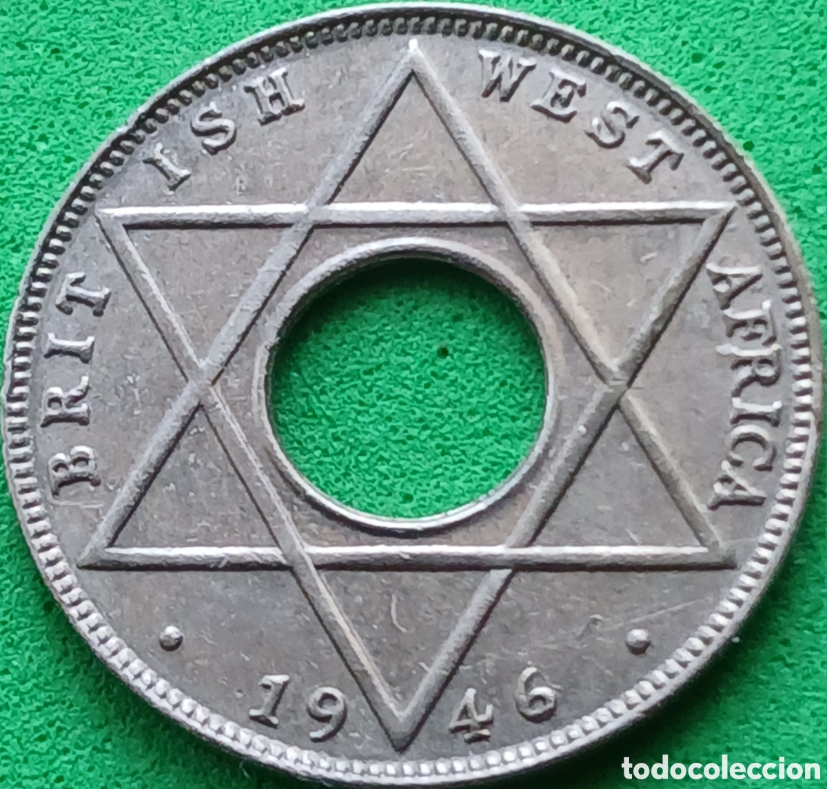 Monedas antiguas de &Aacute;frica: &Aacute;frica Occidental Brit&aacute;nica 1/10 penique 1946 KN km#20