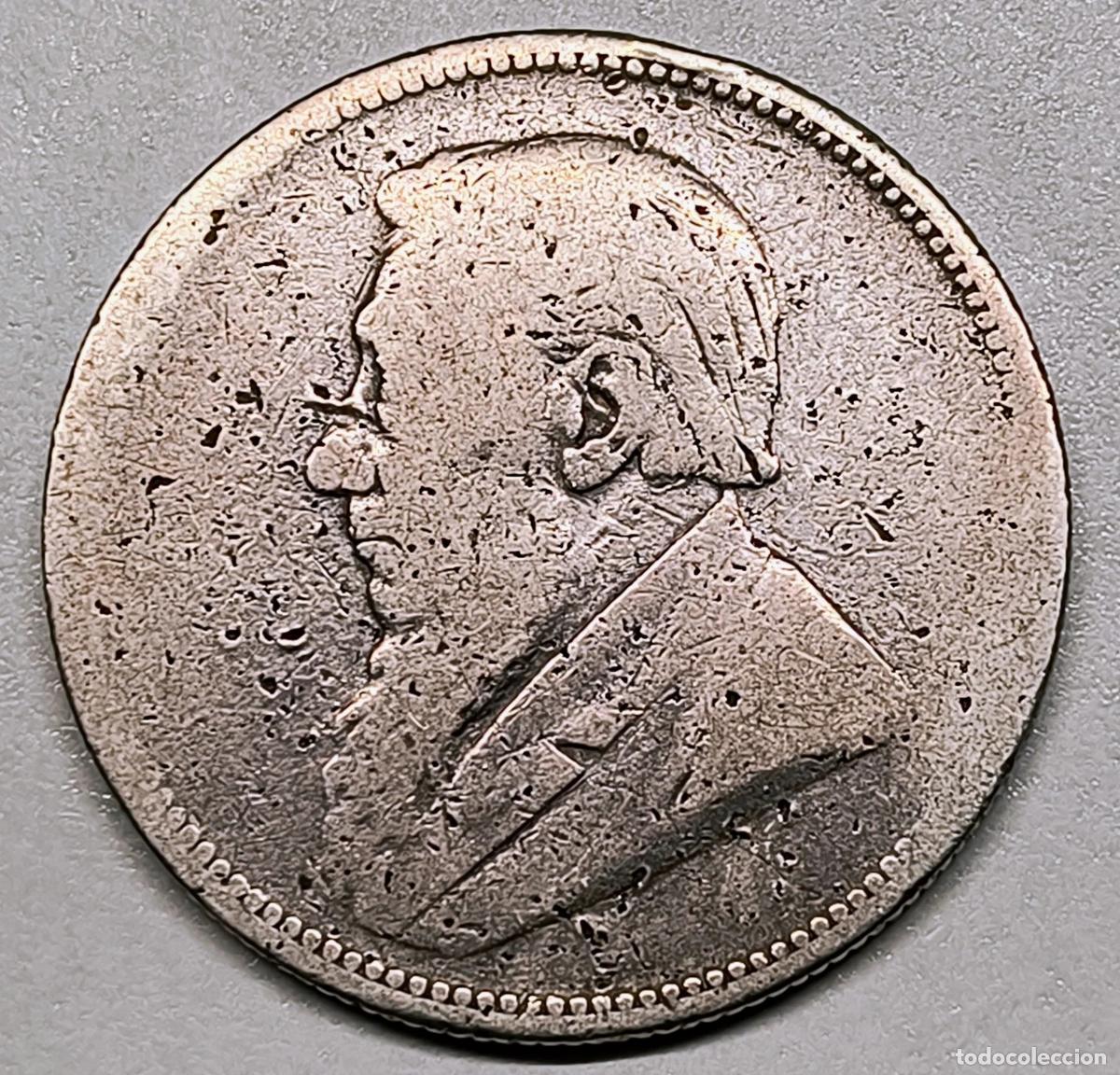 Moedas antigas de &Aacute;frica: 2 Shillings Kruger 1894 Plata &mdash; Rep&uacute;blica Sudafricana ZAR