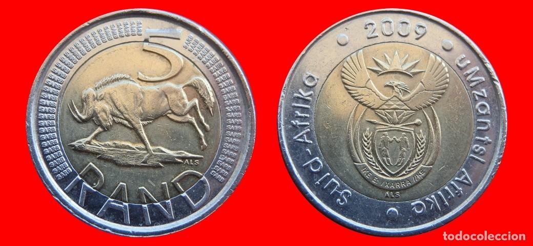 Monedas antiguas de &Aacute;frica: 5 RAND 2009 SUDAFRICA-150400