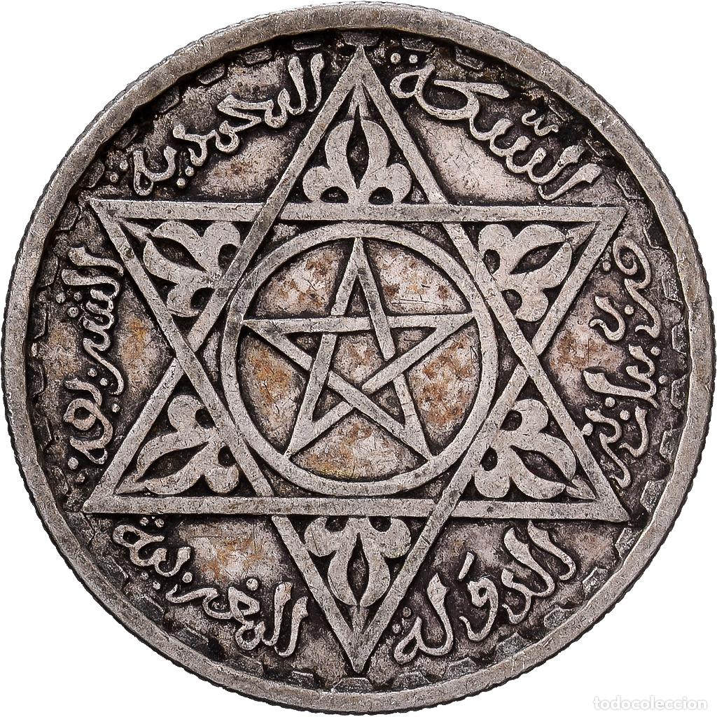 Monedas antiguas de &Aacute;frica: [#1509957] Marruecos, Mohammed V, 100 Francs, 1953, Paris, Plata, BC+, KM:52