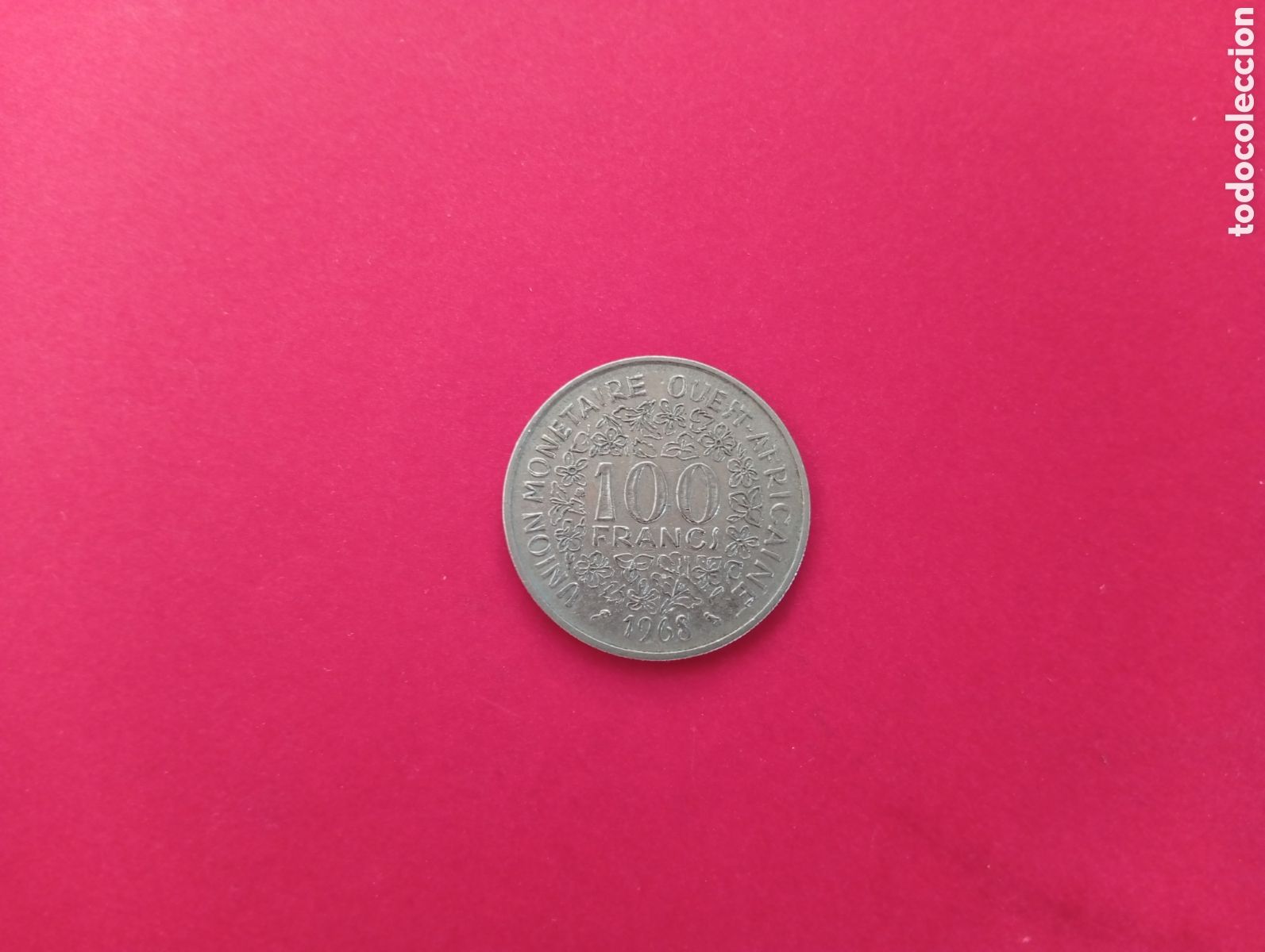 Monedas antiguas de &Aacute;frica: 100 francos &Aacute;frica Oeste 1968
