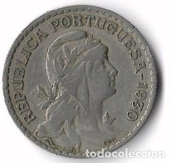Monedas antiguas de &Aacute;frica: Numism&aacute;tica Colonial: Moneda de 1 Escudo de Cabo Verde (1930) &ndash; Estado MBC.
