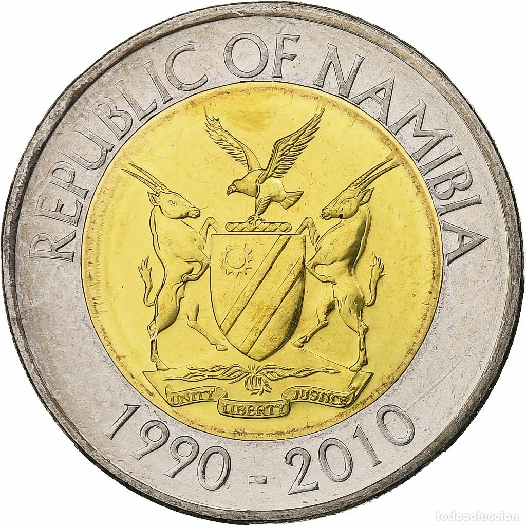 Monedas antiguas de &Aacute;frica: [#1305506] Namibia, 10 Dollars, 20th Anniversary - Bank of Namibia, 2010, Llantrisant