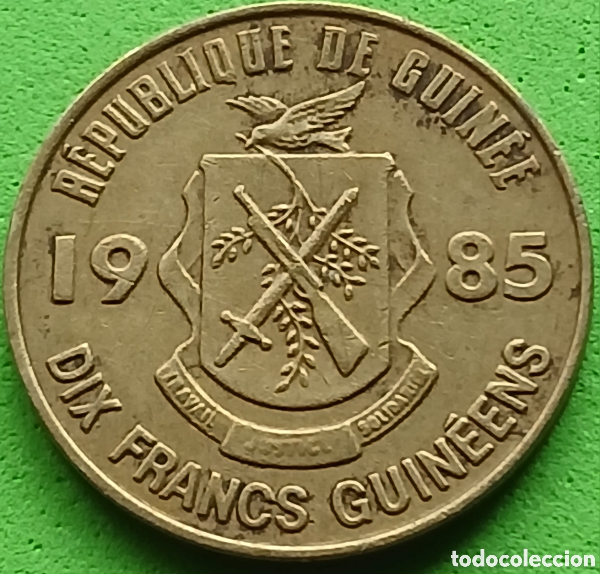 Monedas antiguas de &Aacute;frica: Guinea 10 francos 1985 km#52