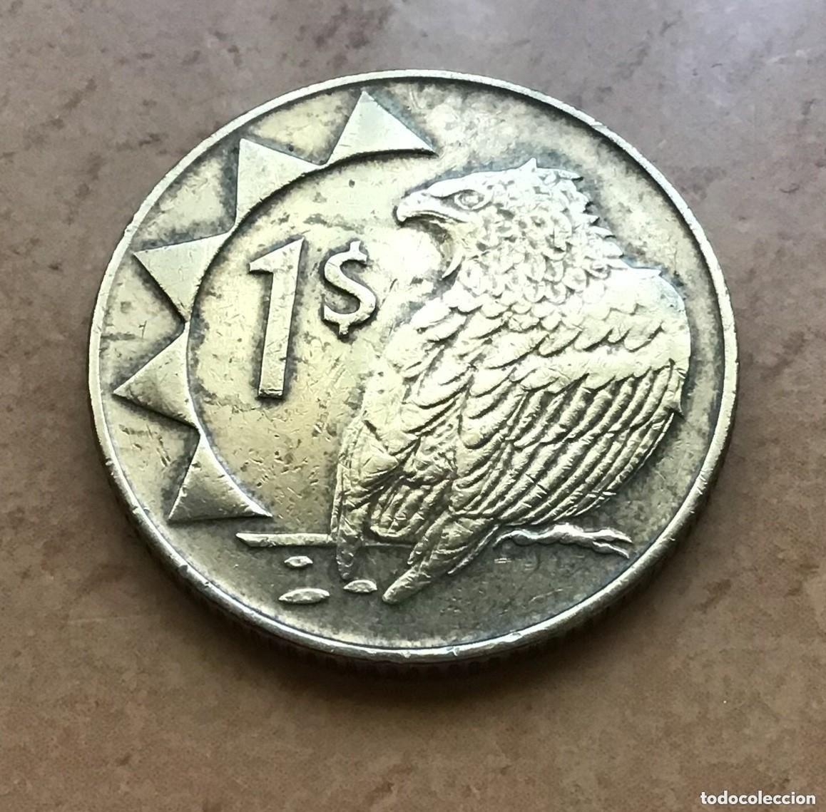 Monedas antiguas de &Aacute;frica: 1 d&oacute;lar de Namibia. A&ntilde;o 2018 - Foto 1