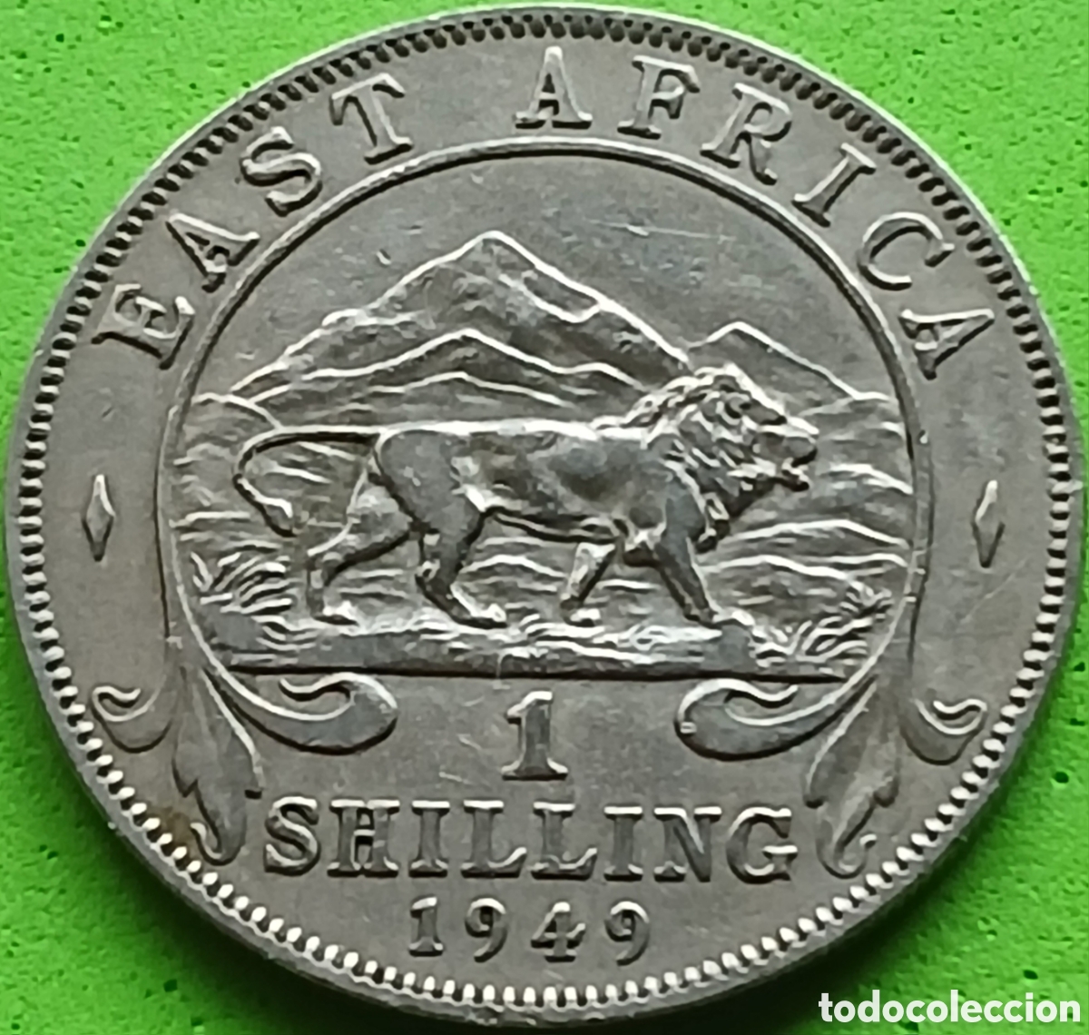 Monedas antiguas de &Aacute;frica: &Aacute;frica Oriental Brit&aacute;nica 1 shilling 1949 H - Heaton, Birmingham, ESCASA