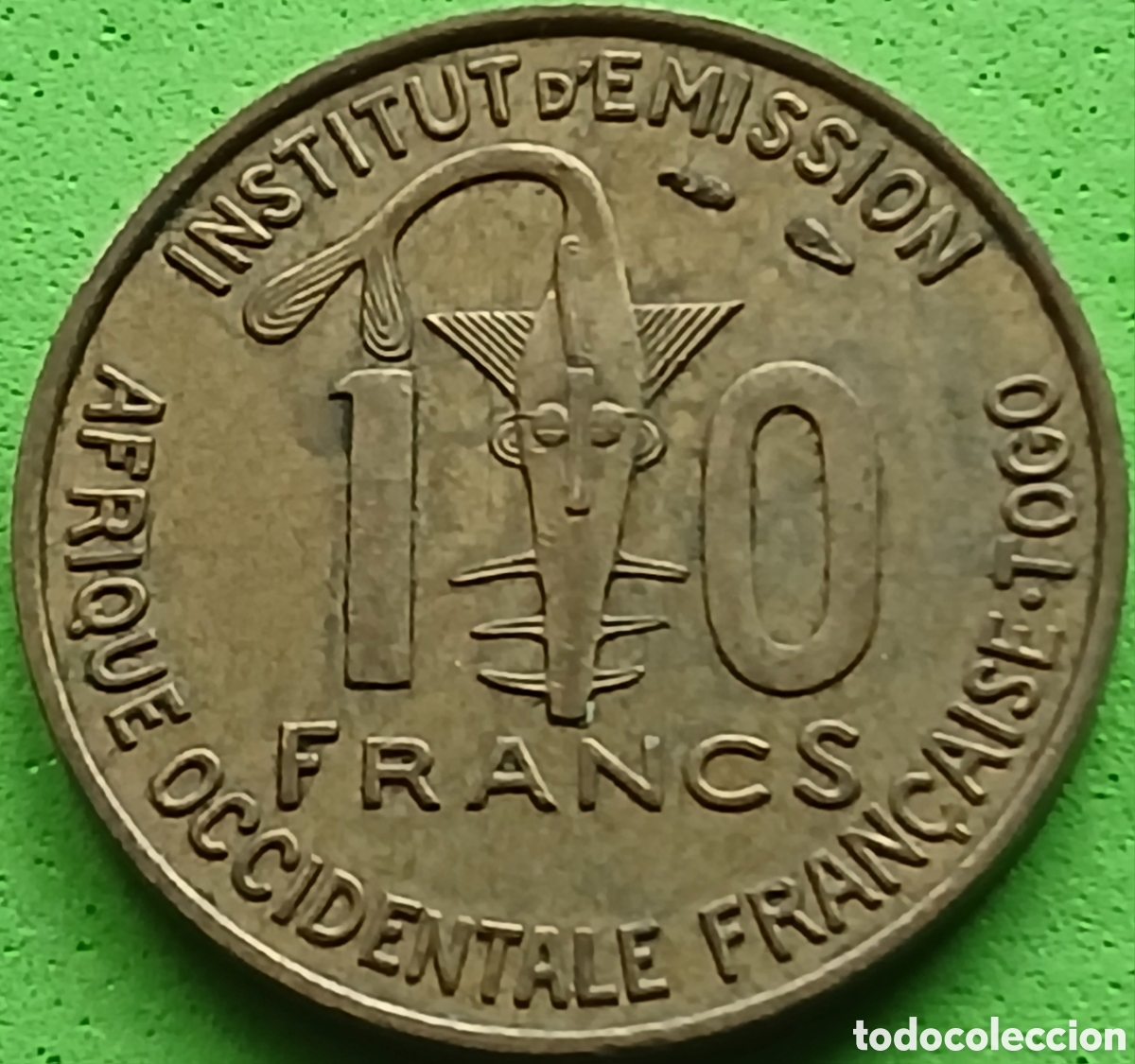 Monedas antiguas de &Aacute;frica: &Aacute;frica Occidental Francesa 10 francos 1957 ( TOGO) km#8