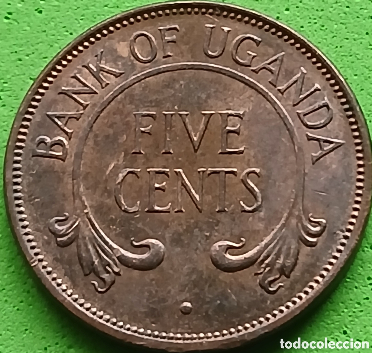 Monedas antiguas de &Aacute;frica: Uganda five cents 1966 km#1