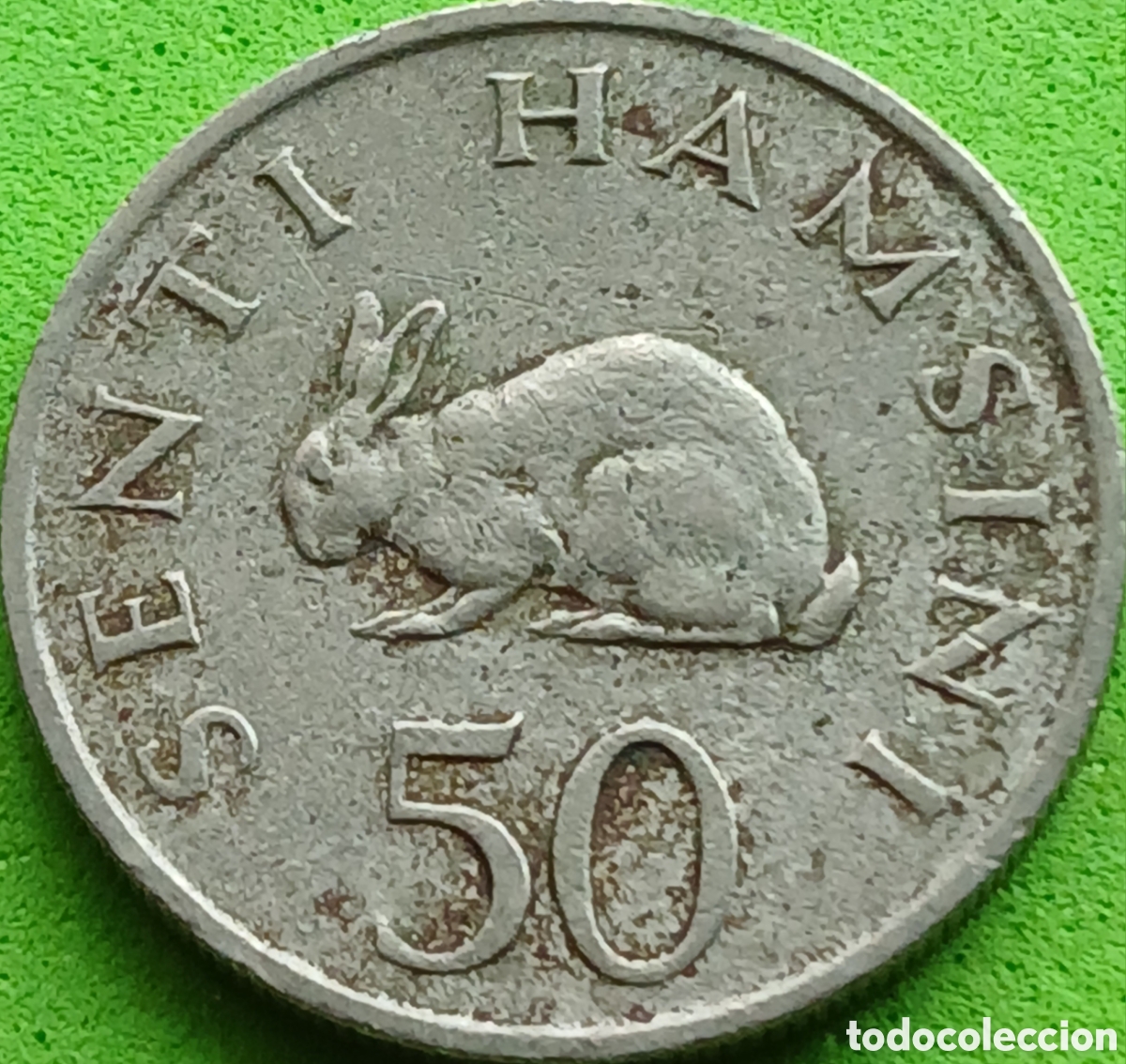 Alte M&uuml;nzen aus Afrika: Tanzania 50 senti 1980 km#3 poco com&uacute;n