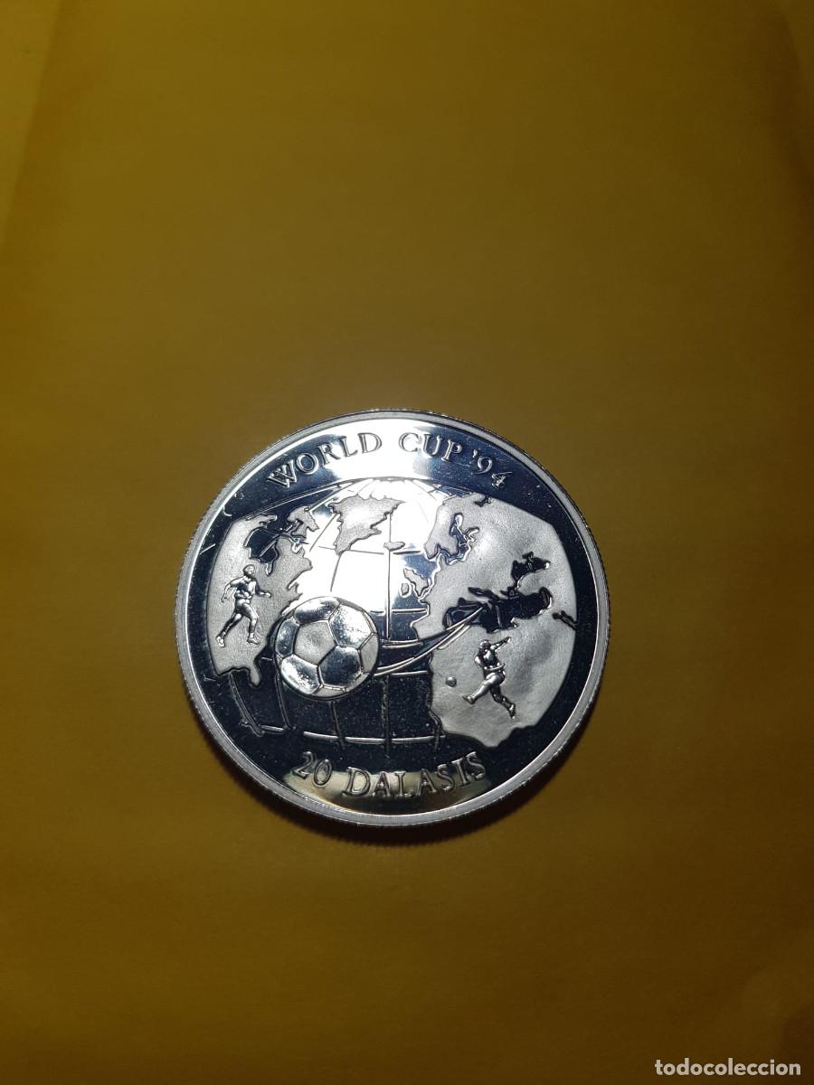 Monnaies anciennes d'Afrique: GAMBIA-20 DALASIS-1994-PLATA-1 ONZA