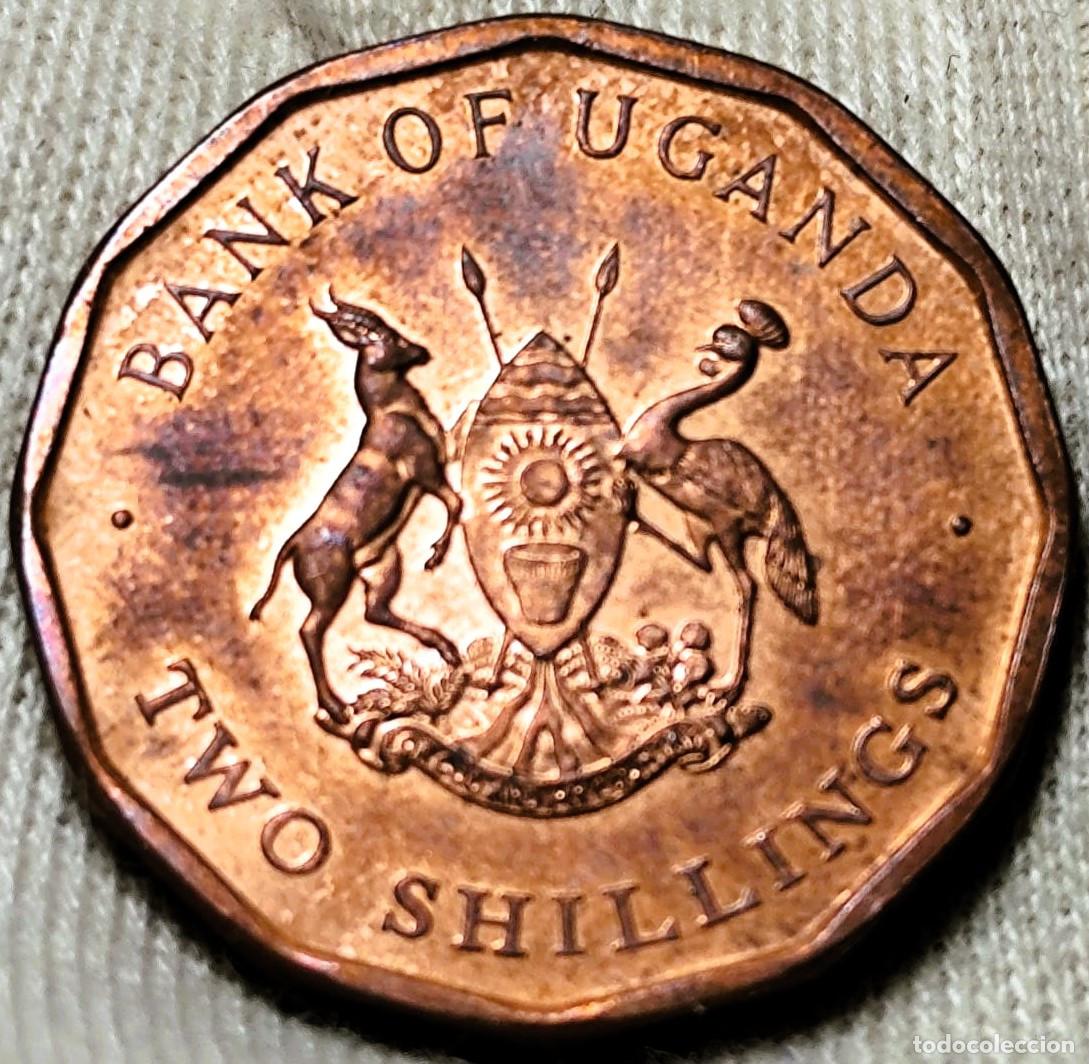 Monedas antiguas de &Aacute;frica: Uganda 2 chelines 1987 Sin Circular, Lote 2130