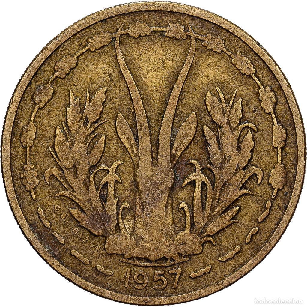 Monedas antiguas de &Aacute;frica: [#1513373] &Aacute;frica oriental francesa, 25 Francs, 1957, Aluminio - bronce, MBC, KM:9
