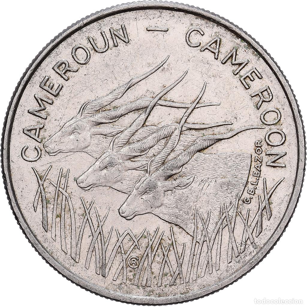 Monedas antiguas de &Aacute;frica: [#1513387] Camer&uacute;n, 100 Francs, 1975, Paris, N&iacute;quel, BC+, KM:13