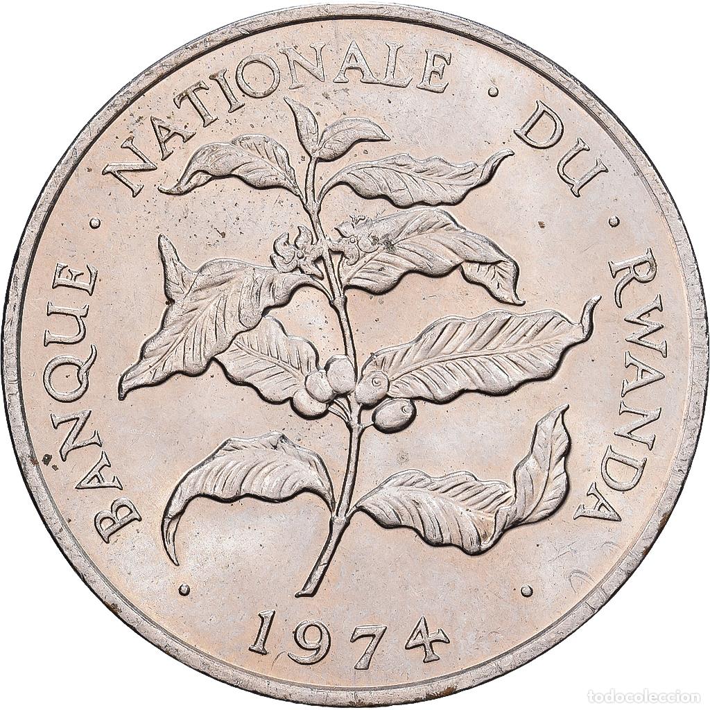 Monedas antiguas de &Aacute;frica: [#1513391] RWANDA, 10 Francs, 1974, British Royal Mint, KM #14.1, EF(40-45),...