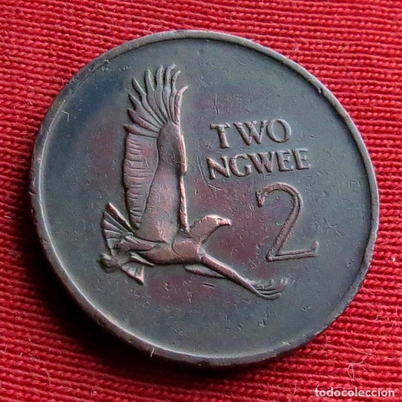 Monedas antiguas de &Aacute;frica: Zambia 2 ngwee 1968 #2