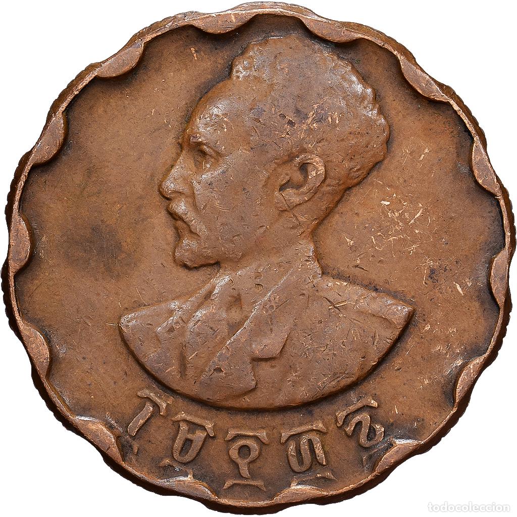Monedas antiguas de &Aacute;frica: [#1513405] Etiop&iacute;a, Haile Selassie I, 25 Cents, Haya Amist Santeem, 1944, Paris, Cobre