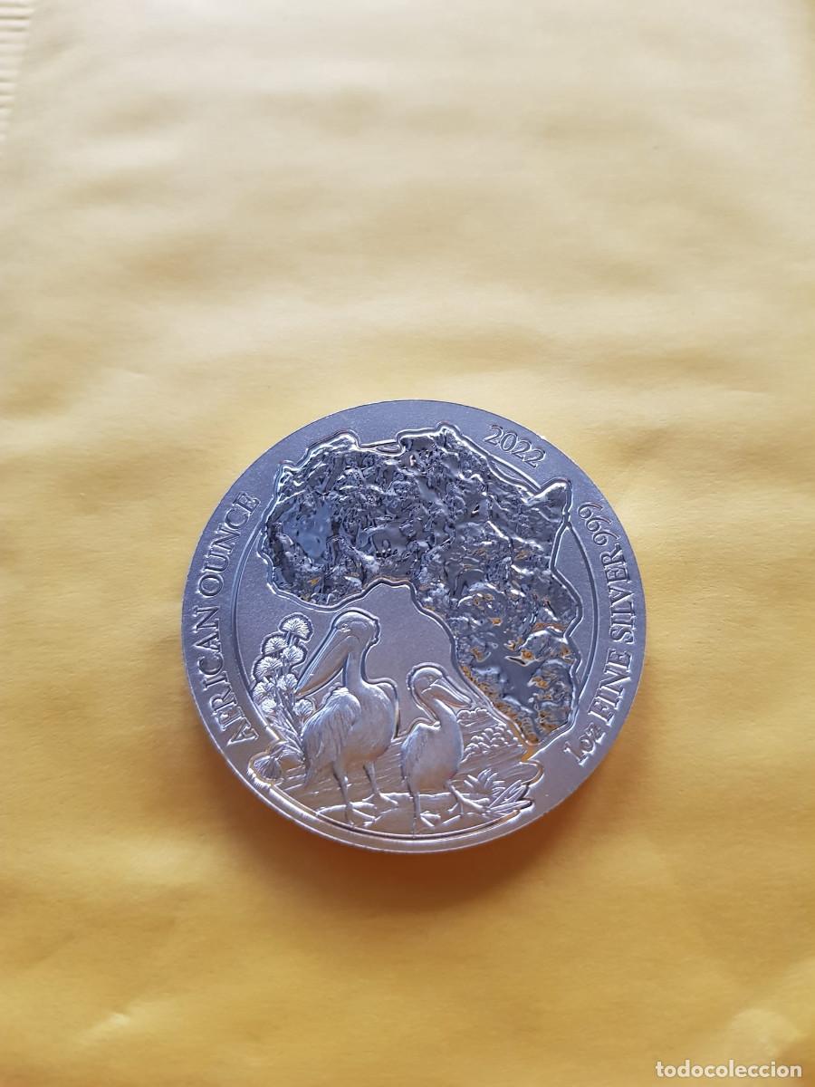 Moedas antigas de &Aacute;frica: RUANDA-50 MIRONGO ITANU-2022-PLATA 999-1 ONZA