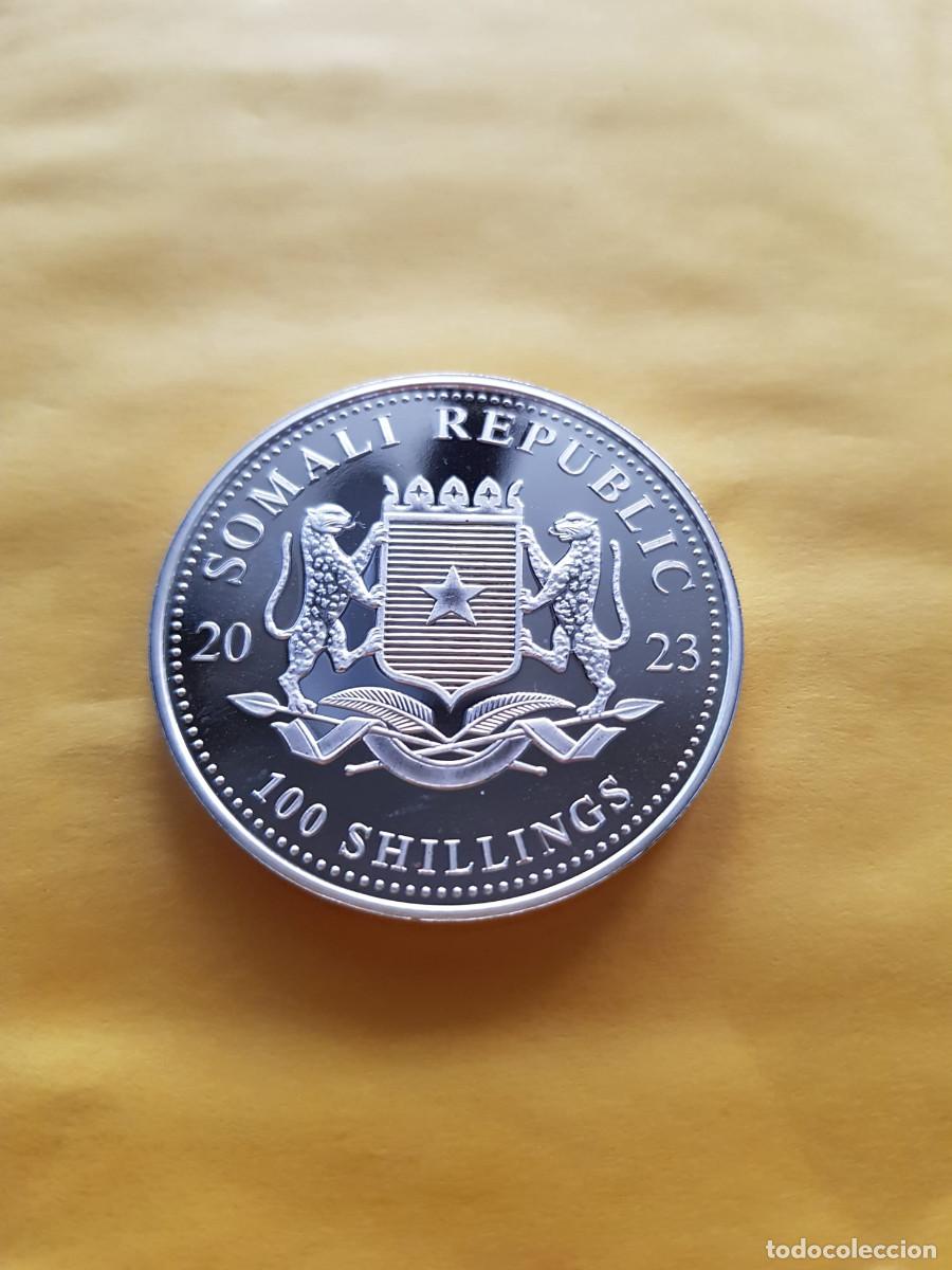 Monedas antiguas de &Aacute;frica: SOMALIA-100 SHILLINGS-2023-PLATA 999-1 ONZA